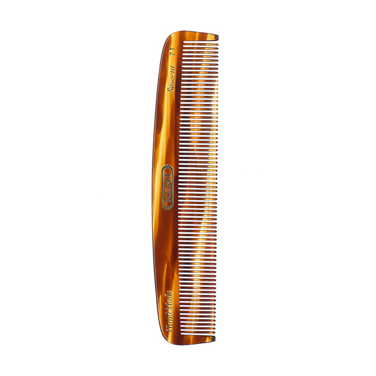 Гребінець для волосся Kent 7T 5 1/2 Hand-Made All Fine Teeth Pocket Comb, 136 мм
